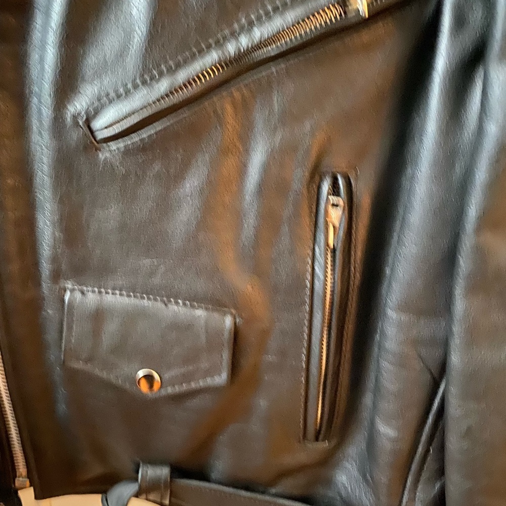 Leather Motorcycle ๐ ๐jacket size 52 - Picture 6 of 9